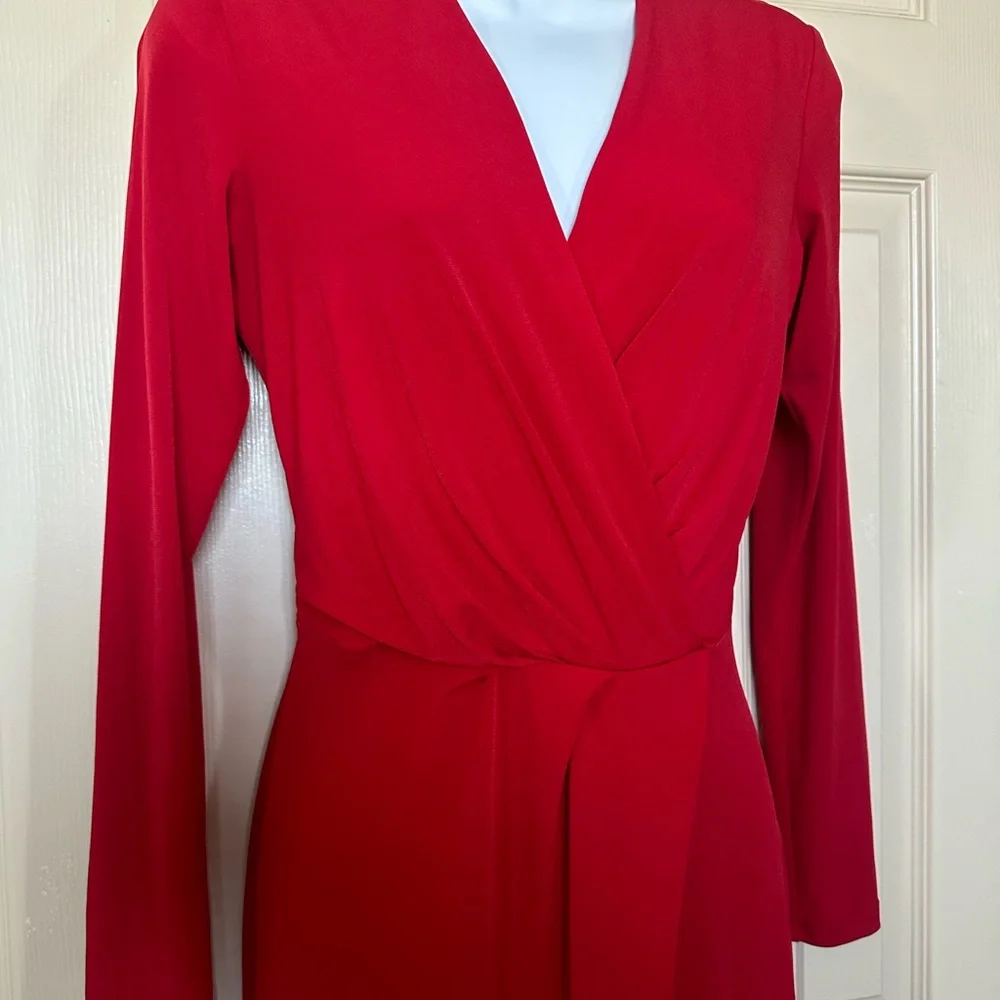 Elegant Red Jumpsuit by EX Coast Red Jumpsuit Size 6 - Picture 11 of 14